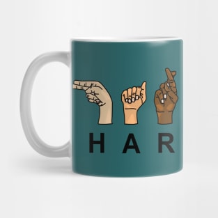 Harmony in Sign Language Mug